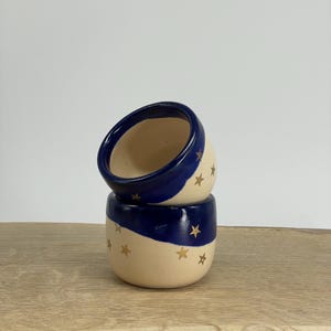 Cocoa ceremony, Espresso cup, mini cup,set of two, starry night