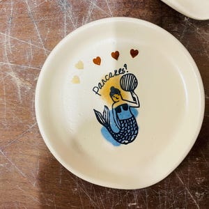 Pancakes, chef, Spoon Rest, Spoon Holder, spoon plate, soap holder, funny, mermaid