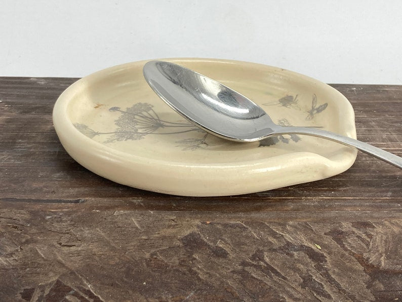 Spoon Rest, Spoon Holder, spoon plate, soap holder, flowers