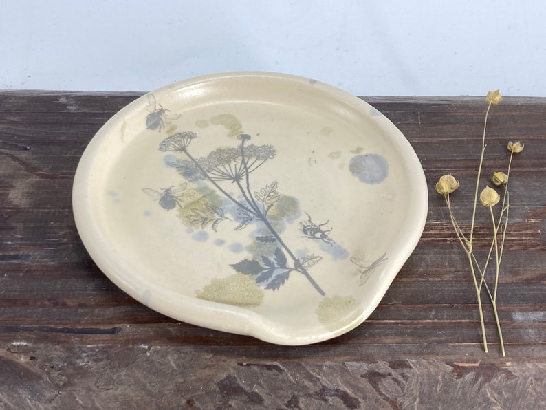 Spoon Rest, Spoon Holder, spoon plate, soap holder, flowers