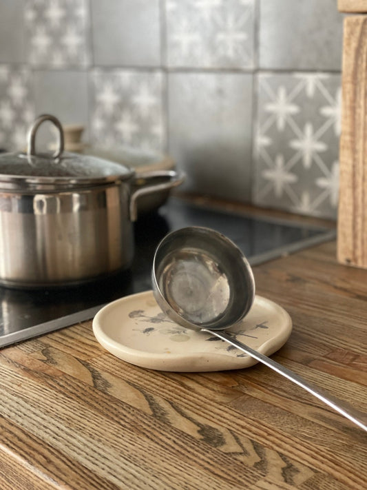 Spoon Rest, Spoon Holder, spoon plate, soap holder, flowers