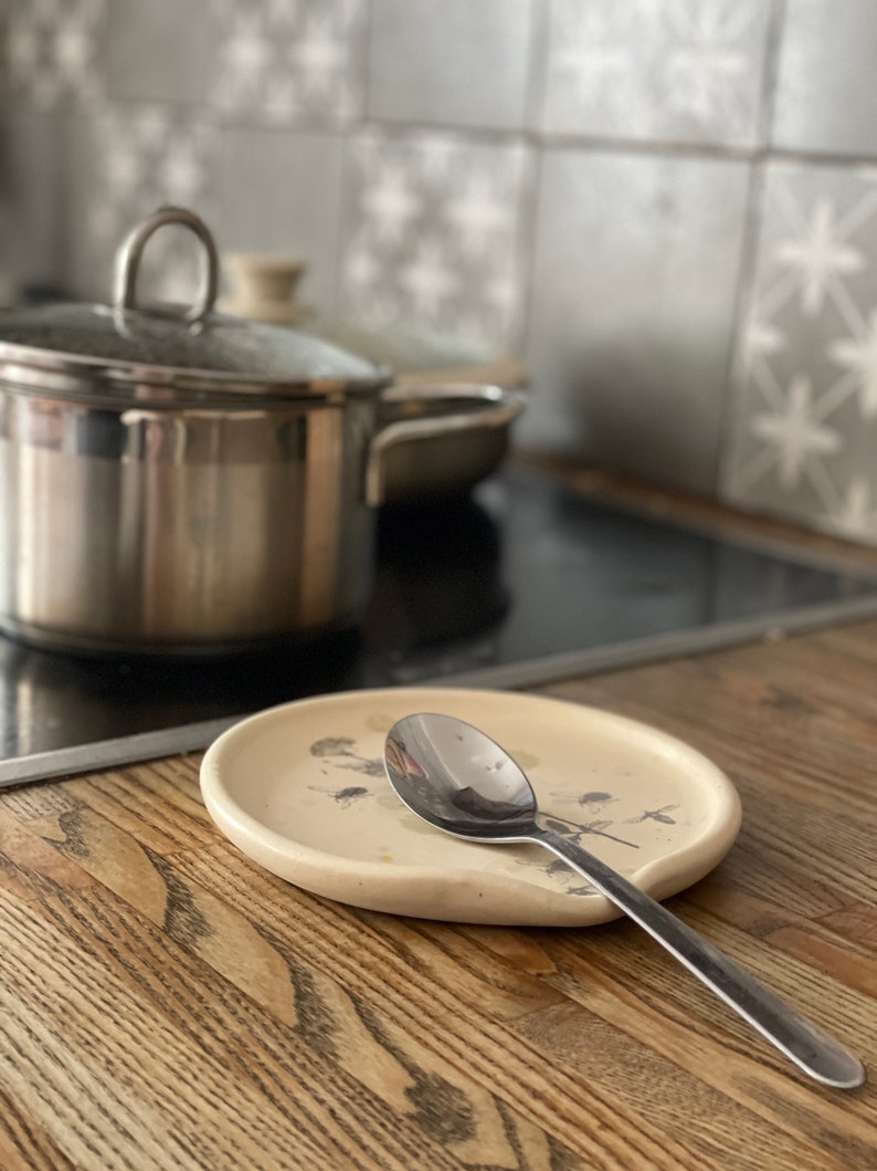 Spoon Rest, Spoon Holder, spoon plate, soap holder, flowers