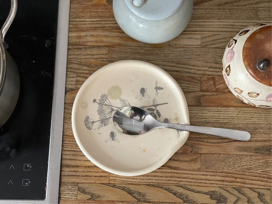 Spoon Rest, Spoon Holder, spoon plate, soap holder, flowers