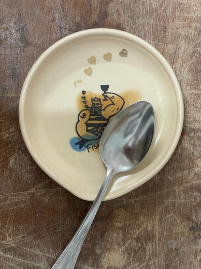 Wine, fish, Spoon Rest, Spoon Holder, spoon plate, soap holder, funny, fisherman