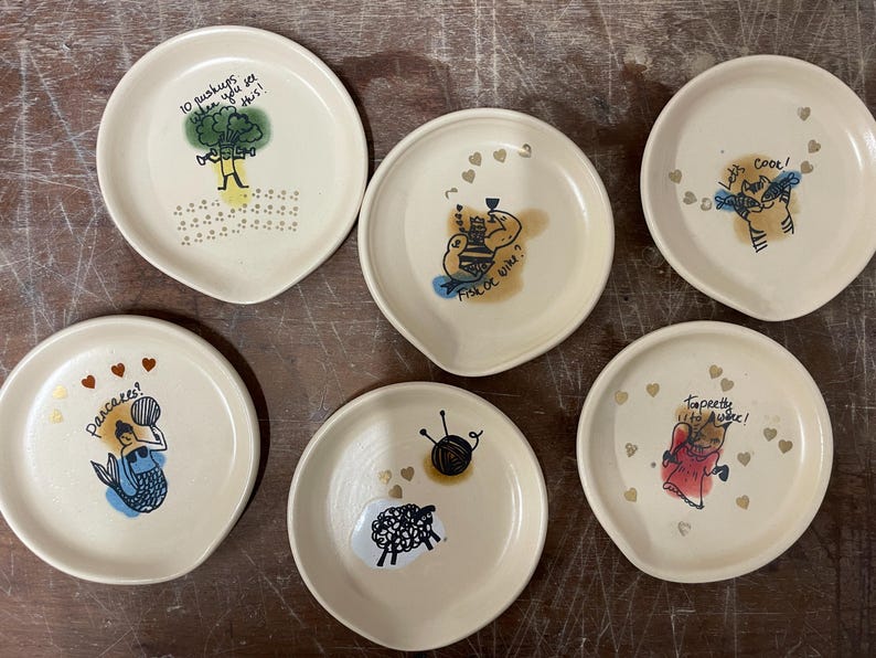 Pancakes, chef, Spoon Rest, Spoon Holder, spoon plate, soap holder, funny, mermaid