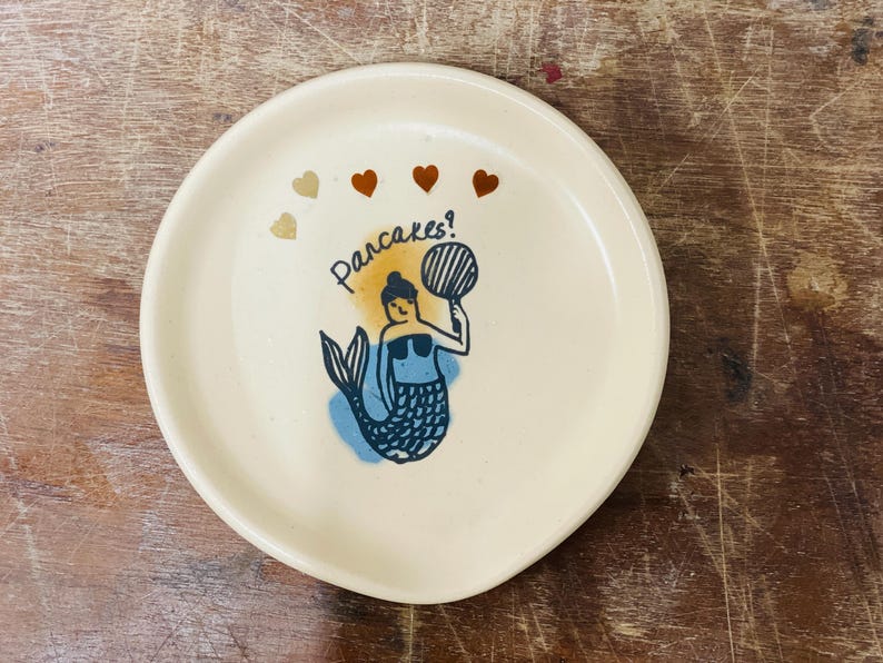Pancakes, chef, Spoon Rest, Spoon Holder, spoon plate, soap holder, funny, mermaid