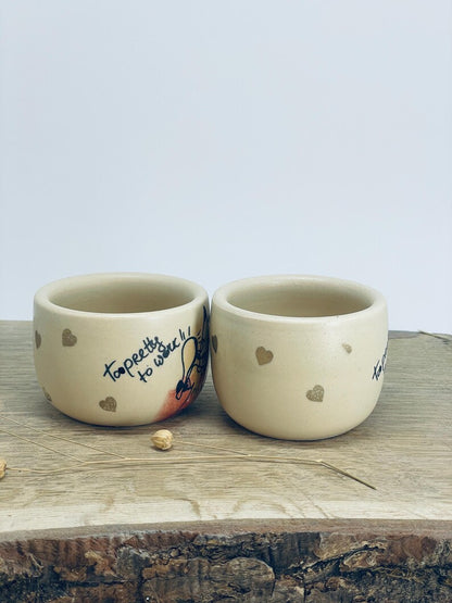 Ceremonial cocoa mugs, Funny Espresso tumbler, gift for sister, bestie, fox