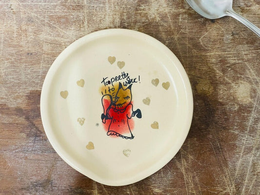 Fox, gift for sister, college Spoon Rest, Spoon Holder, spoon plate, soap holder, funny