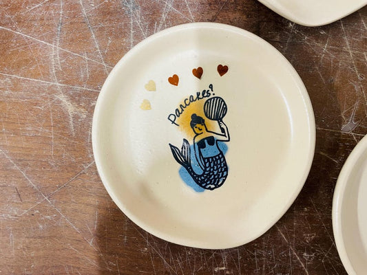 Pancakes, chef, Spoon Rest, Spoon Holder, spoon plate, soap holder, funny, mermaid