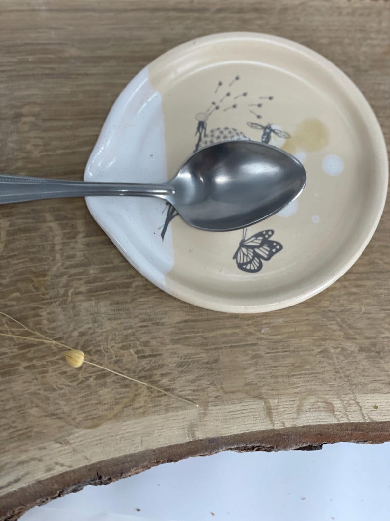 Spoon Rest, Spoon Holder, spoon plate, soap holder, dandelions