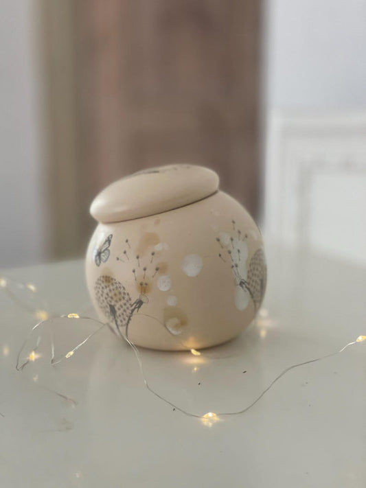 Garlic pot, salt pot, pottery, sugar pot, keeper