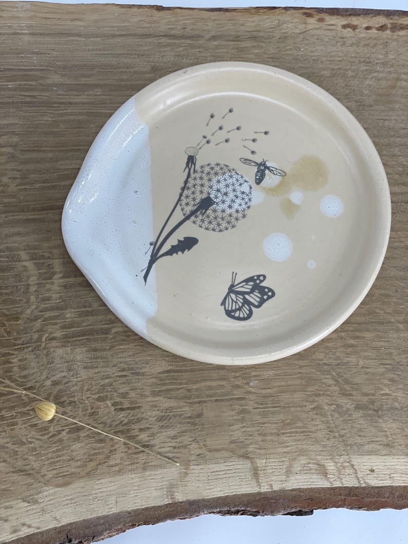Spoon Rest, Spoon Holder, spoon plate, soap holder, dandelions