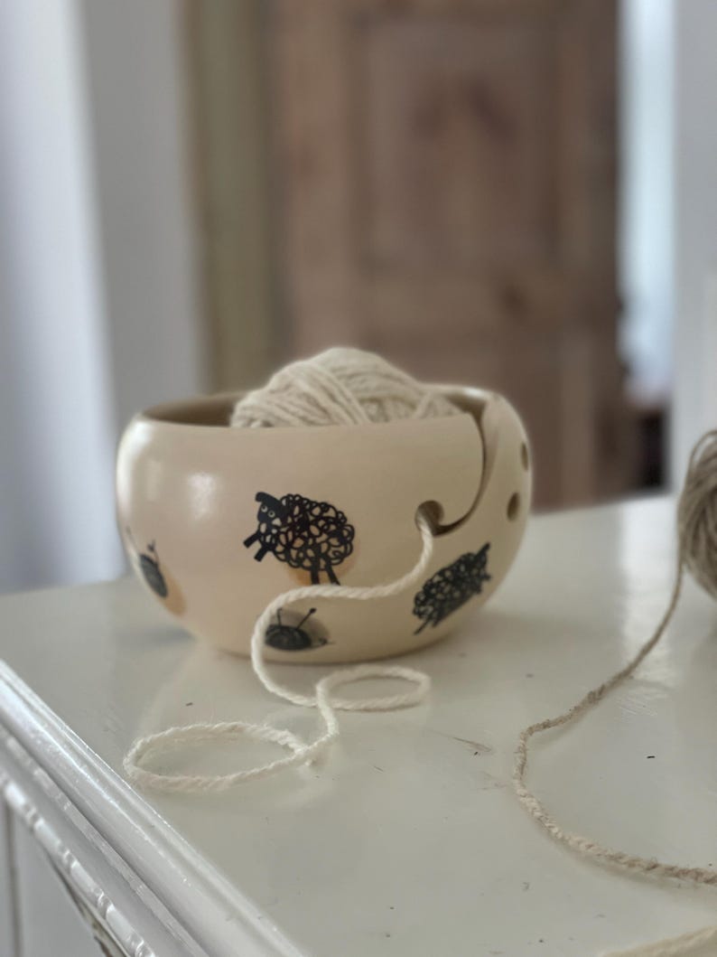 Black sheep Yarn Bowl, Yarn bowl, funny yarn bowl, knitting lovers