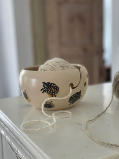 Black sheep Yarn Bowl, Yarn bowl, funny yarn bowl, knitting lovers