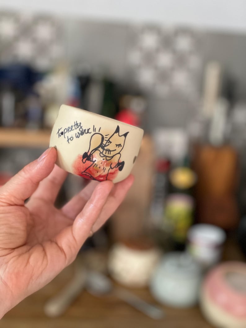 Ceremonial cocoa mugs, Funny Espresso tumbler, gift for sister, bestie, fox