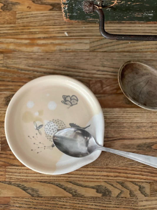 Spoon Rest, Spoon Holder, spoon plate, soap holder, dandelions